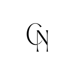 CN monogram logo design letter text name symbol monochrome logotype alphabet character simple logo