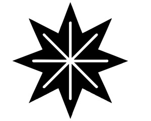 Obraz premium Add bold cultural flair with tribal star graphics Perfect for designs that embrace heritage symbolism and intricate geometric style