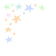 Obraz premium Star corner border 