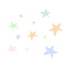 Obraz premium Children day star doodle