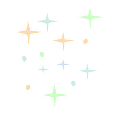 Obraz premium Children day star doodle