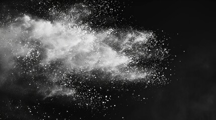 Beauty Spray. Burst and Blast of Isolated Aerosol Particles in Vaporized Foam