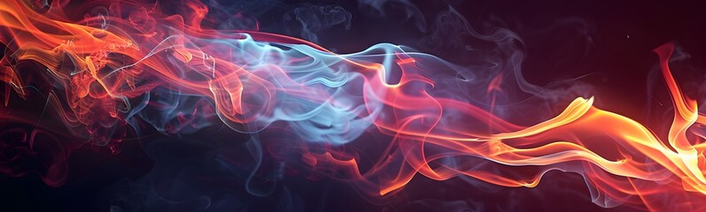 Obraz premium Fire flame background transparent burn red campfire smoke hot effect. Fire flame background light bonfire isolated design abstract illustration realistic heat explosion flare ignite hell fireball glow