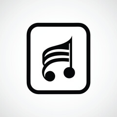 Music vector logo graphic modern abstract