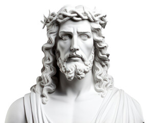 Obraz premium PNG Greek sculpture jesus statue photography portrait.