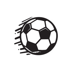 Obraz premium Simple football logo. Football logo icon isolated on white background