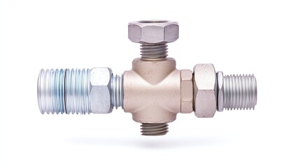 Closeup of adjustable pressure valve, clean water control