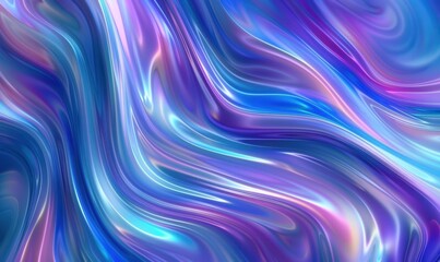 Obraz premium Vivid blue and purple gradient creates abstract digital painting effect