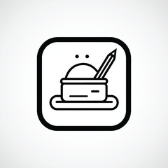 Flat design stationery store logo template