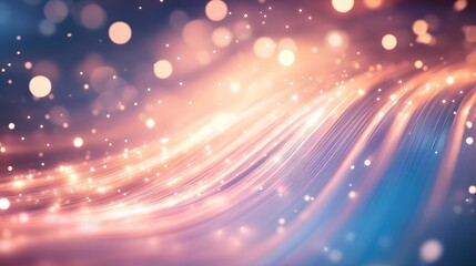 Fototapeta premium Elegant Flowing Fiber Technology Background, abstract, light, gradient, flow