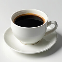 Obraz premium coffee cup on white background
