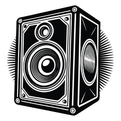 speaker on white background