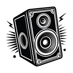 speaker on white background