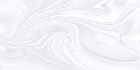Obraz premium Marble texture in white and light grey ink marbling background vector. Abstract liquid marble background.