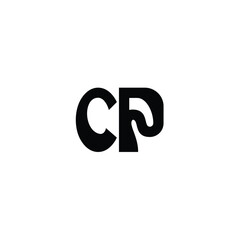 CP monogram logo design letter text name symbol monochrome logotype alphabet character simple logo