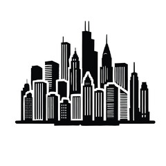 Obraz premium Cityscape Silhouette