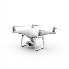 White drone isolated white background