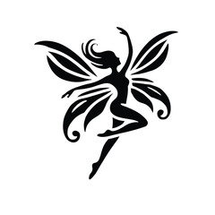 Fototapeta premium Fairy Silhouette with Wings