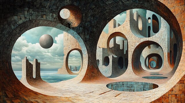 Explore surreal landscapes of architectural wonder