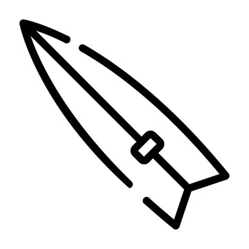surfboat Line Icon