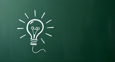 Hand drawn light bulb idea