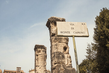 signpost in Rome