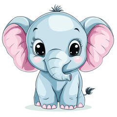 Obraz premium elephant cartoon character