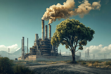 Climate change action with visual presentation