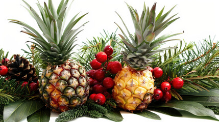 christmas tree with pineapples