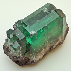 Emerald Green Cubic Crystal Cluster