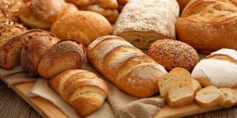 Naklejka premium Artisan Bakery with Fresh Bread and Pastries