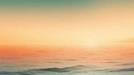 Obraz premium Warm Sunset Gradient over Calm Ocean Background