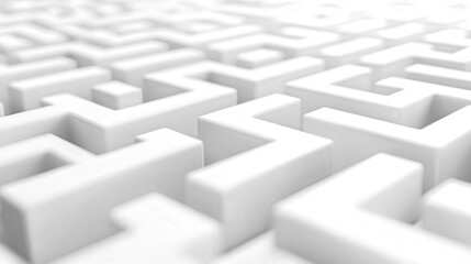 Abstract White Maze.