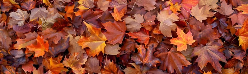 Autumn fall background leaf maple red pattern texture orange brown tree nature ground foliage november october dry yellow color.