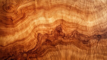 Fototapeta premium Top view of natural wooden texture with rich grain patterns and warm tones, creating an inviting atmosphere