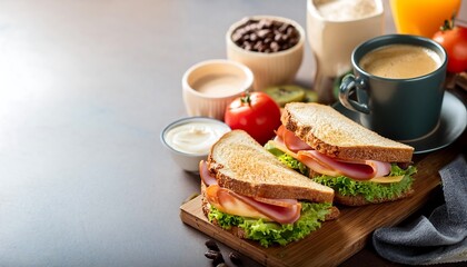 The fresh, warm bread and a steaming cup of coffee make a delicious breakfast