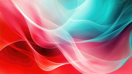 Abstract art with swirling, colorful waves of light