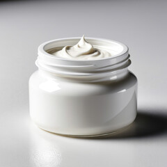 Luxurious Hydrating Face Cream in Minimalist Packaging with Clean Beauty, Self-Care, and Modern Design
