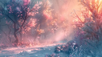 Fototapeta premium Enchanted Winter Forest
