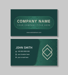 Printable business card template design