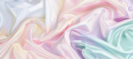 Obraz premium abstract background with colorful pastel silk