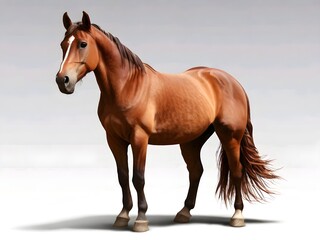 Obraz premium horse in the snow,Ai generated 