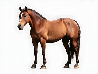 Obraz premium horse animal farm brown foal,Ai generated 