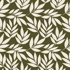 Leaf Seamless pattern Background. Leaves Pattern for fabric .leaf Wallpaper