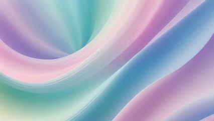 Obraz premium Flowing pastel abstract background with soft gradients in blue, pink, purple, and yellow for a dreamy visual effect