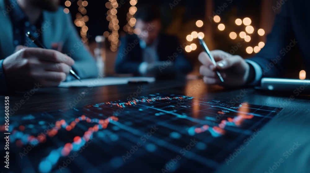 Wall mural comprehensive financial analytics dashboard with dynamic market charts data visualizations and marke