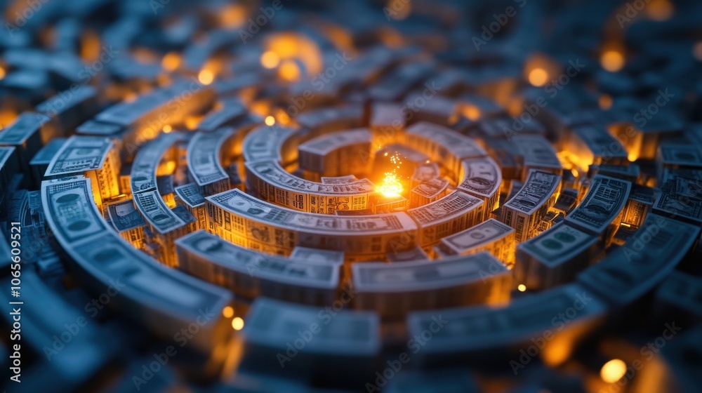 Poster futuristic digital circuit and network representing innovative technology and intelligence concept g