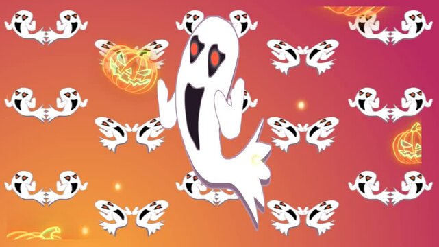 background with pumpkins halloween , spooky