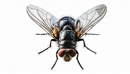Fly front view full body isolate on White background PNG