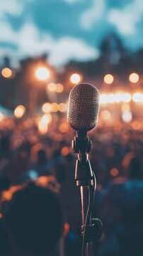 Vibrant Outdoor Concert Experience at Dusk
